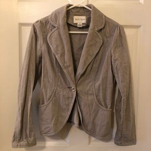 Gray Soft Corduroy Jacket - Sz 2